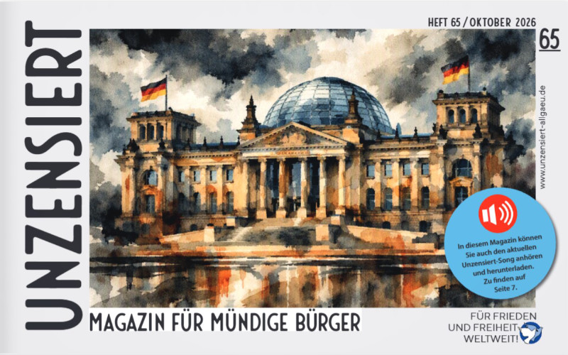 Unzensiert Nr. 65 Oktober 2026